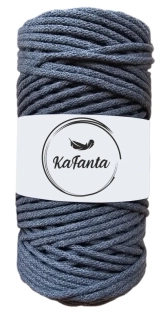 Bavlnená šnúra KaFanta 3 mm - grafitová