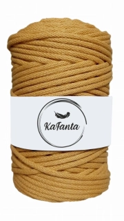 Bavlnená šnúra KaFanta 5 mm - horčicová