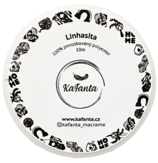 Voskovaná šnúra Linhasita 0,75 mm - farba 962 - 10m