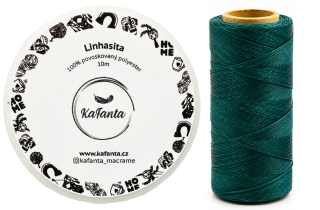 Voskovaná šnúra Linhasita 0,75 mm - farba 386 - 10m