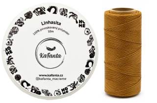 Voskovaná šnúra Linhasita 0,75 mm - farba 879 - 10m