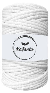 Bavlnená šnúra KaFanta 5 mm - biela