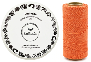 Voskovaná šnúra Linhasita 1 mm - farba 640 - 10m