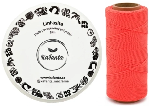 Voskovaná šnúra Linhasita 1 mm - farba 394 - 10m
