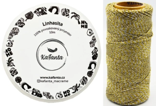 Voskovaná šnúra Linhasita 1 mm - farba M19 - 10m