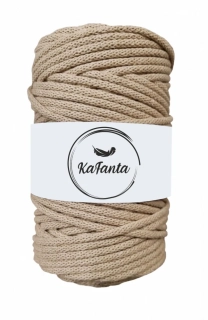Bavlnená šnúra KaFanta 5 mm - cappuccino