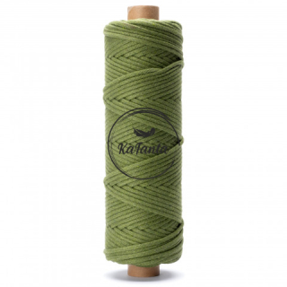 Bavlnená šnúra KaFanta 5 mm PREMIUM - olive