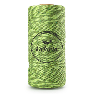 Macrame priadza KaFanta PREMIUM 3mm/100m - green mix