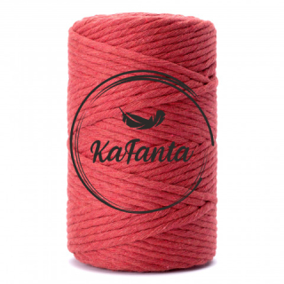 Macrame priadza KaFanta PREMIUM 3mm/100m - cherry red