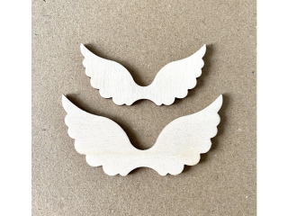 Anjelské krídla Assiel 10 cm - drevený výrez