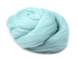 Ovčie rúno česané - akvamarínová
