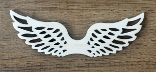 Anjelské krídla Daniel väčší - drevený výrez