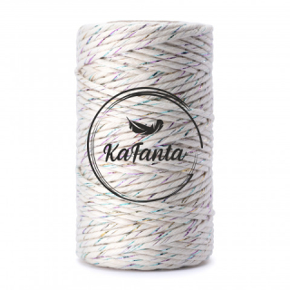 Macrame priadza KaFanta PREMIUM 2mm/50m - natural rainbow