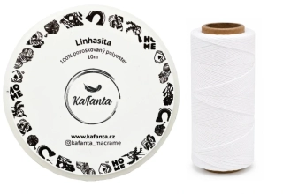 Voskovaná šnúra Linhasita 1 mm - farba BCO - 10m