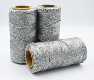 Voskovaná šnúra Linhasita 0,5 mm - farba PRATA