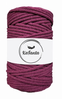 Bavlnená šnúra KaFanta 5 mm - purpurová