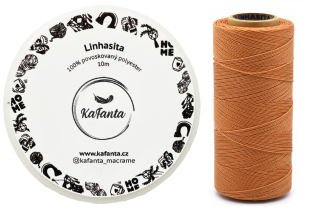 Voskovaná šnúra Linhasita 0,5 mm - farba 314 - 10m