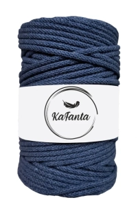 Bavlnená šnúra KaFanta 5 mm - jeansová