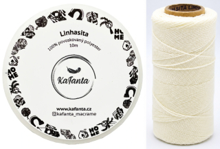 Linhasita 1 mm - LUZ NEGRA (s farebnými odleskami) - 10m
