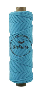 Bavlnená šnúra KaFanta 5 mm PREMIUM - aqua