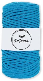 Bavlnená šnúra KaFanta 3 mm - tyrkysová