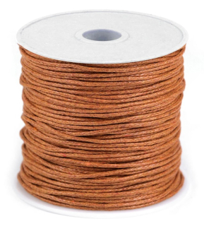 Voskovaná bavlnená šnúra Ø0,8 mm - hnedá