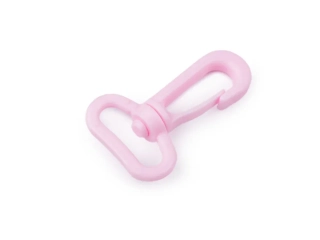 Plastová karabína prievlak 26 mm - ružová