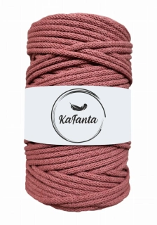 Bavlnená šnúra KaFanta 3 mm - divoká ruža