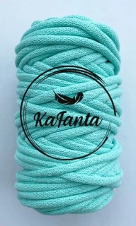 Bavlnená šnúra KaFanta 9mm - mint