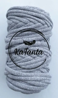Bavlnená šnúra KaFanta 9mm - grey