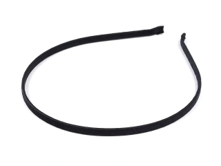 Základ pre výrobu macrame čelenky - saténová čierna tenká