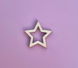 Drevená hviezda 5cm
