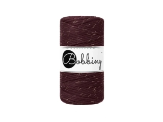 Bobbiny Macrame Regular 3mm - golden burgundy