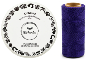 Voskovaná šnúra Linhasita 0,75 mm - farba 369 - 10m