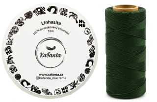 Voskovaná šnúra Linhasita 0,75 mm - farba 367 - 10m