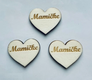Drevené srdiečko Mamičke