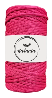 Polyesterová priadza plochá 5mm/100m magenta