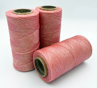 Voskovaná šnúra Linhasita 1 mm - farba Salmao