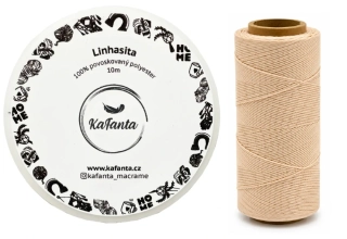 Voskovaná šnúra Linhasita 1 mm - farba 924 - 10m