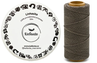 Voskovaná šnúra Linhasita 0,75 mm - farba 665 - 10m