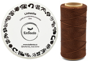 Voskovaná šnúra Linhasita 0,75 mm - farba 28 - 10m