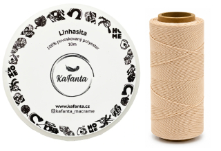 Voskovaná šnúra Linhasita 0,5 mm - farba 924 - 10m