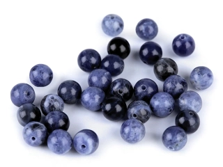 Minerálne korálky Sodalit Ø6 mm - 10 ks