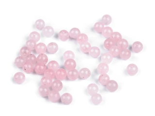 Minerálne korálky Ružový kremeň Ø4 mm - 10 ks