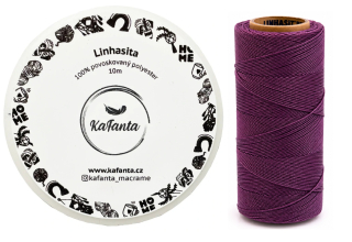 Voskovaná šnúra Linhasita 0,75 mm - farba 359 - 10m