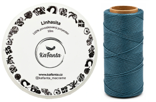 Voskovaná šnúra Linhasita 0,75 mm - farba 384 - 10m