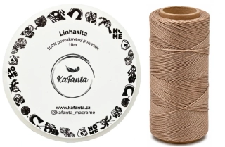 Voskovaná šnúra Linhasita 1 mm - farba 366 - 10m