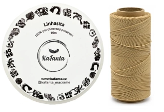 Voskovaná šnúra Linhasita 1 mm - farba 483 - 10m