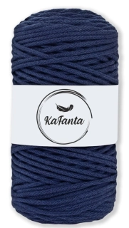 Bavlnená šnúra KaFanta 3 mm - tmavo modrá