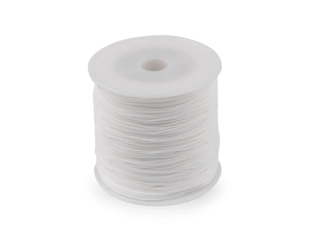 Polyesterová šnúrka PES 0,8 mm - biela